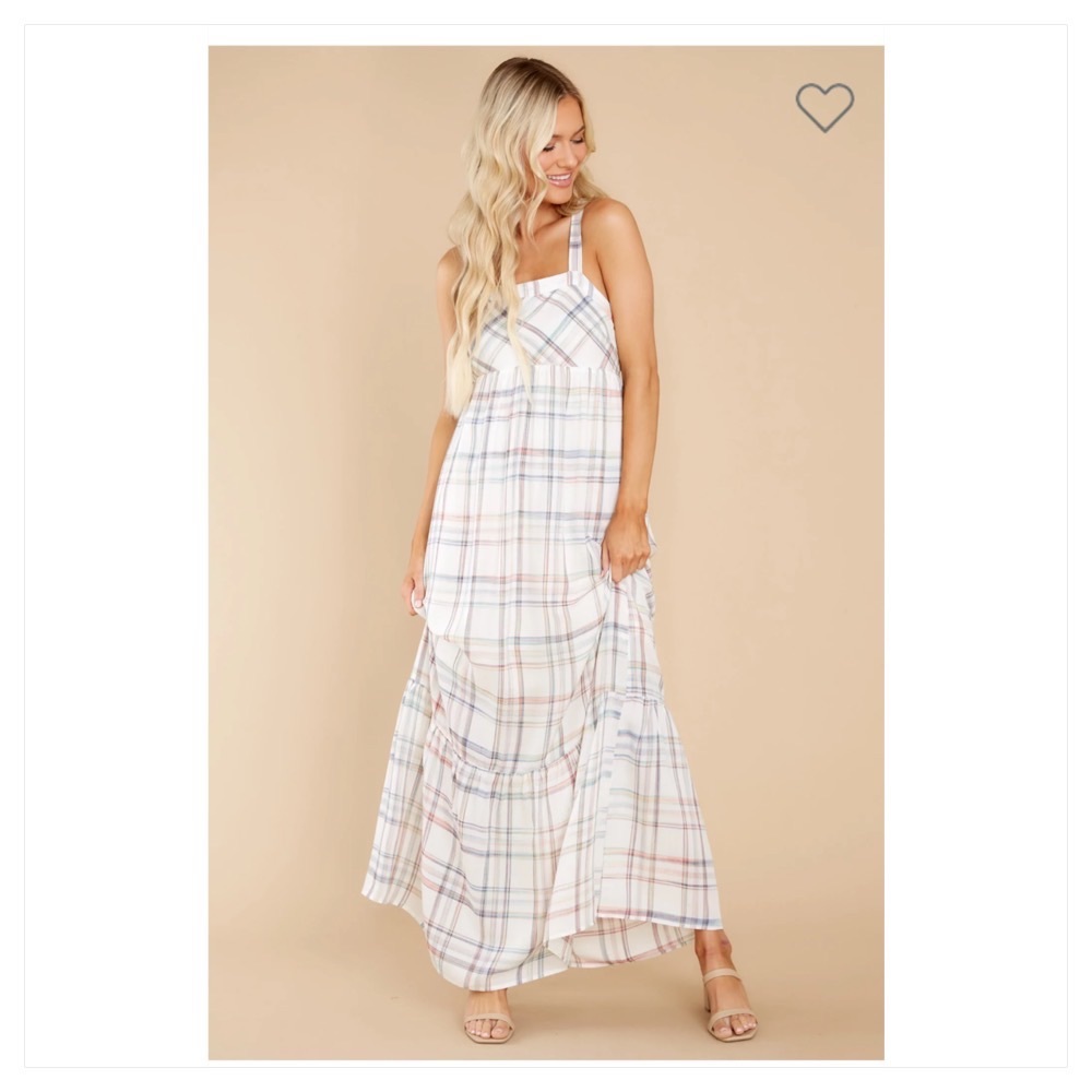 Multicolor Plaid Maxi